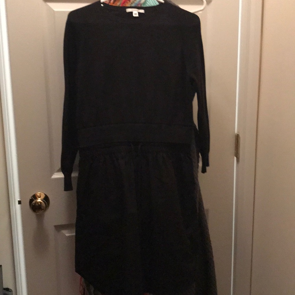 Carven Black Long Sleeve Dress
